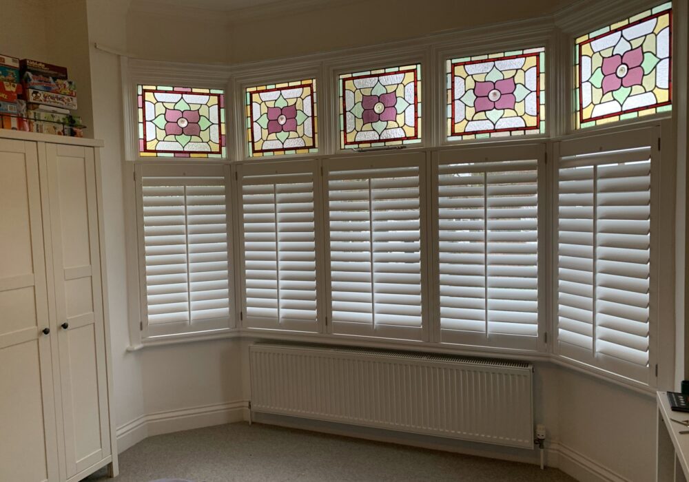 Cafe Style Bay Window Shutters Crafted Shutters